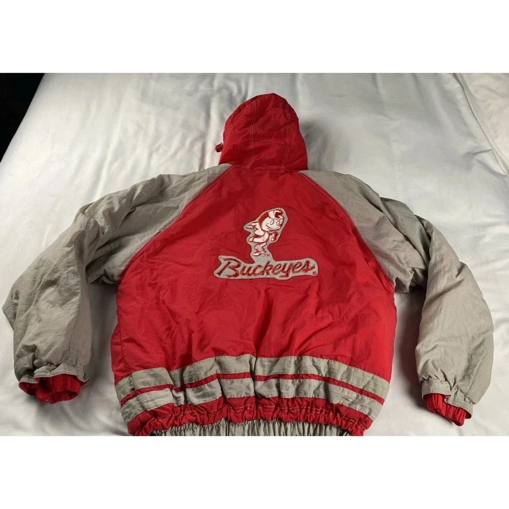 Genuine Stuff Ohio State Collegiate Hooded Puffer Jacket XL Brutus
